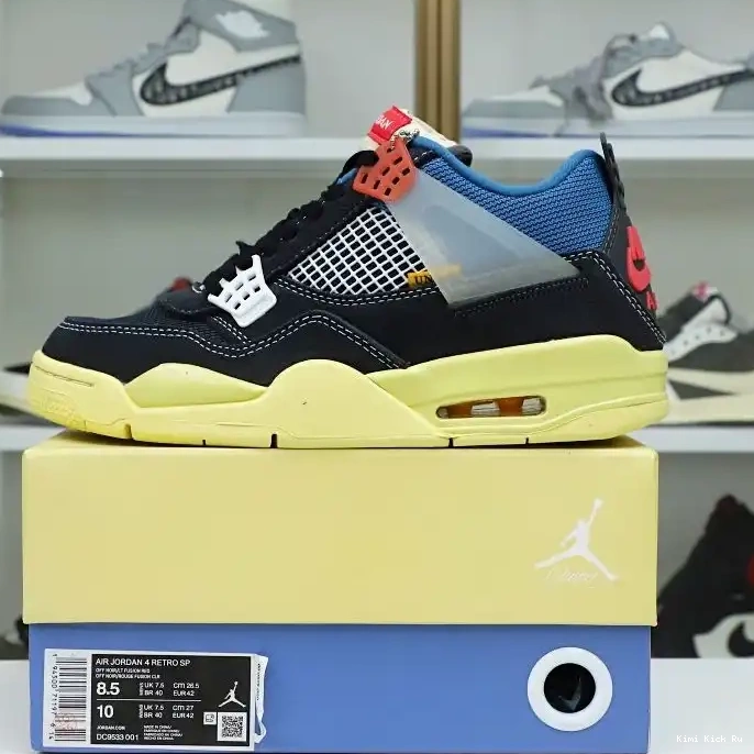 Kimikick LA 4 RETRO JORDAN AIR 'OFF X NOIR' UNION 0724